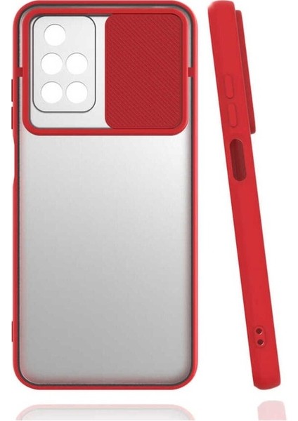 Xiaomi Redmi 10 Uyumlu Kılıf Lensi Kapak, Kırmızı