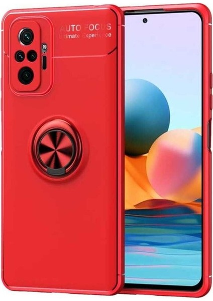 Xiaomi Redmi Note 10 Pro Uyumlu Kılıf Ravel Silikon Kapak, Kırmızı