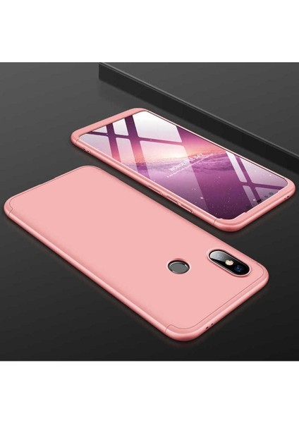 Xiaomi Mi 8 Uyumlu Kılıf Ays Kapak, Rose Gold