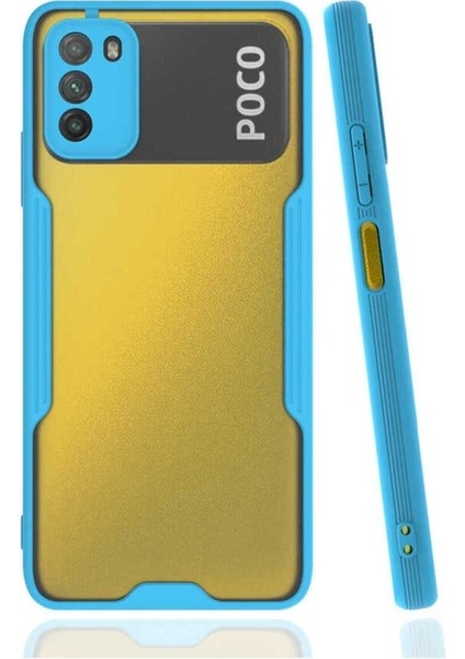 Xiaomi Poco M3 Uyumlu Kılıf Parfe Kapak, Mavi