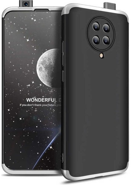 Xiaomi Poco F2 Pro Uyumlu Kılıf Ays Kapak, Siyah-Gri