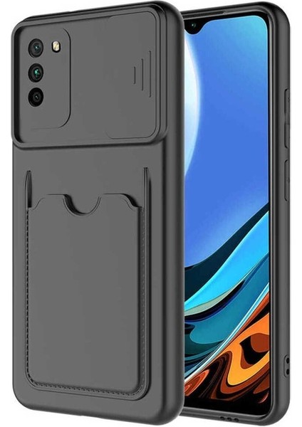 Xiaomi Poco M3 Uyumlu Kılıf Kartix Kapak, Siyah