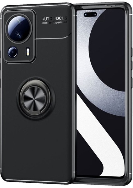 Xiaomi Mi 13 Lite Uyumlu Kılıf Ravel Silikon Kapak, Siyah