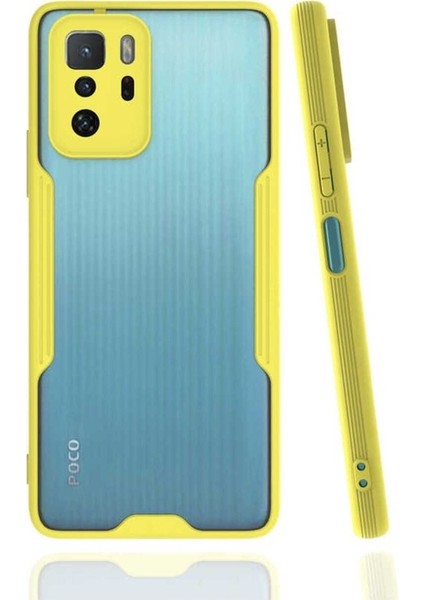 Xiaomi Poco X3 Gt Uyumlu Kılıf Parfe Kapak, Sarı