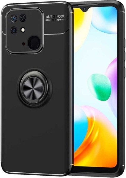Xiaomi Redmi 10C Uyumlu Kılıf Ravel Silikon Kapak, Siyah