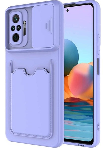 Xiaomi Redmi Note 10 Pro Uyumlu Kılıf Kartix Kapak, Lila