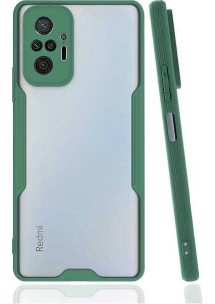 Xiaomi Redmi Note 10 Pro Uyumlu Kılıf Parfe Kapak, Koyu Yeşil