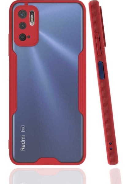 Xiaomi Redmi Note 10 5g Uyumlu Kılıf Parfe Kapak, Kırmızı