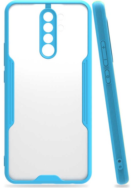 Xiaomi Redmi Note 8 Pro Uyumlu Kılıf Parfe Kapak, Mavi