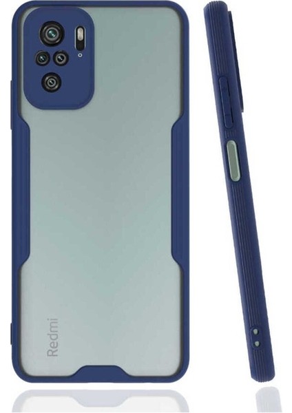 Xiaomi Redmi Note 10S Uyumlu Kılıf Parfe Kapak, Lacivert