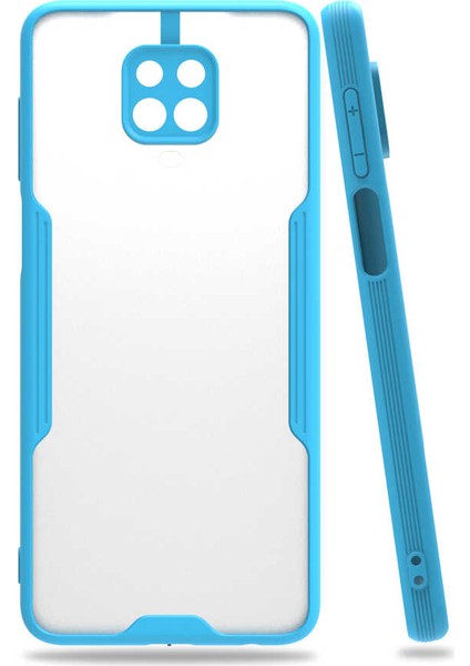 Xiaomi Redmi Note 9s Uyumlu Kılıf Parfe Kapak, Mavi