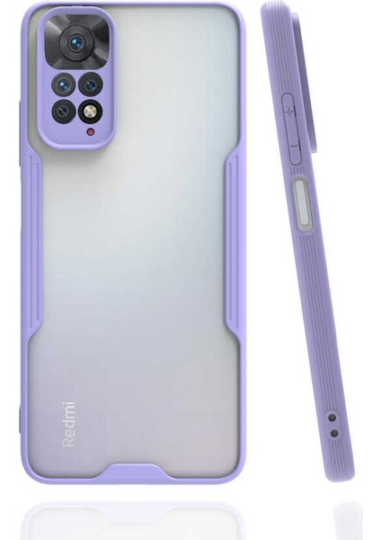 Xiaomi Redmi Note 11 Global Uyumlu Kılıf Parfe Kapak, Mor