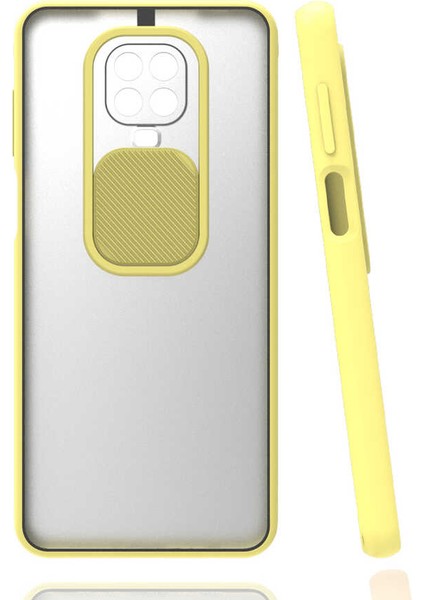 Xiaomi Redmi Note 9s Uyumlu Kılıf Lensi Kapak, Sarı
