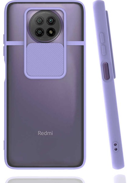 Xiaomi Redmi Note 9 5g Uyumlu Kılıf Lensi Kapak, Lila