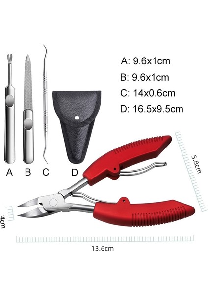 Ayak Tırnak Makası Seti Paslanmaz Çelik Ayak Tırnağı Düzeltici Kalın Batık Ayak Tırnağı Ölü Cilt Kir Sökücü Kesici Pedikür Bakım Alet Setleri (Yurt Dışından) fiyatları