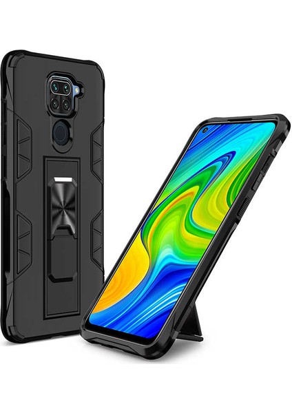 Xiaomi Redmi Note 9 Uyumlu Kılıf Volve Kapak, Siyah