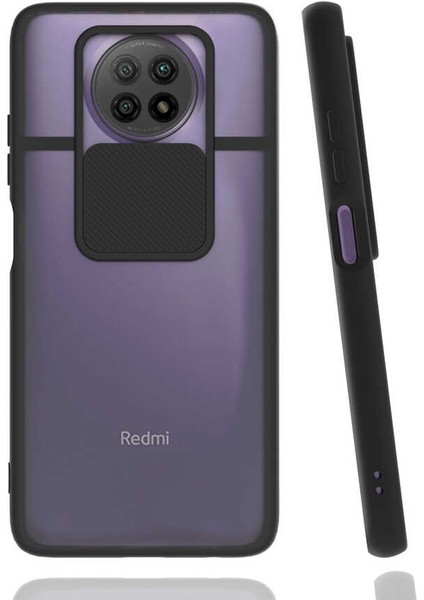 Xiaomi Redmi Note 9 5g Uyumlu Kılıf Lensi Kapak, Siyah