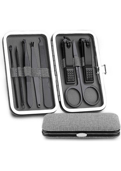 Pcs Tırnak Makası Seti Siyah Pembe Paslanmaz Çelik Yüksek Sertlik Eğrisi Kenar Tırnak Kesici Makas Cımbız Manikür Pedikür Araçları (Yurt Dışından) fırsatları