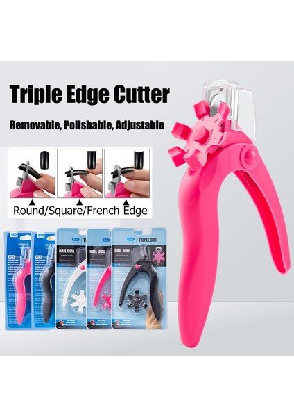 Çıkarılabilir Cilalı Keskin Üçlü Kesim U Kelime Tırnak Makası Anti Sıçrama Fransız Yanlış Nail Ipuçları Kenar Kesiciler Düzeltici Manikür Araçları (Yurt Dışından) indirimleri
