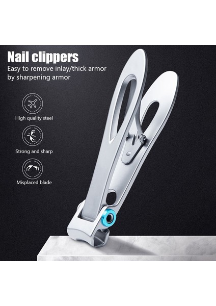 Paslanmaz Çelik Profesyonel Tırnak Kesici Kalın Açılış Büyük Boy Manikür Tırnak Makası Kalın Çivi Giyotin Manikür Ayak Tırnağı (Yurt Dışından) fiyatları