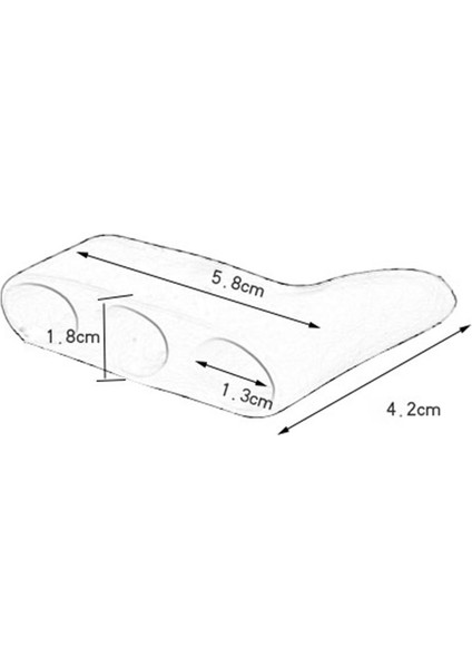 Ma Silikon Parmak Ayırıcı Ayak 3 Delikli Küçük Ayak Varus Düzeltici Ayak Bakımı (Yurt Dışından) modelleri