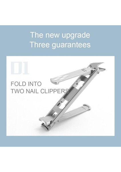 Paslanmaz Çelik Katlanabilir El Ayak Tırnak Makası Kesici Çift Kafa Kesici Giyotin Gümüş Tırnak Aracı Pedikür Parmak Ayak Makası (Yurt Dışından) fiyatları