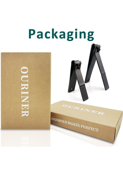 Ouriner Tırnak Makası Seti Ultra Keskin Sağlam Tırnak ve Ayak Tırnağı Makası Kesiciler Görünür Teneke Kutu ile Kadınlar ve Erkekler Için Hediye (Yurt Dışından)