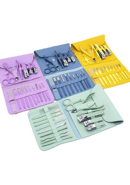 19/12 Parçalı Set Tırnak Makası Kompakt Komple Paslanmaz Çelik Çok Amaçlı Tırnak Kesici Makas Manikür Pedikür Aracı (Yurt Dışından) modelleri