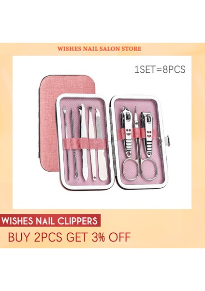 Pcs Tırnak Makası Seti Paslanmaz Çelik Manikür Seti Pedikür Araçları Kompakt Taşınabilir Komple Çok Amaçlı Çivi Kesici Makas (Yurt Dışından)