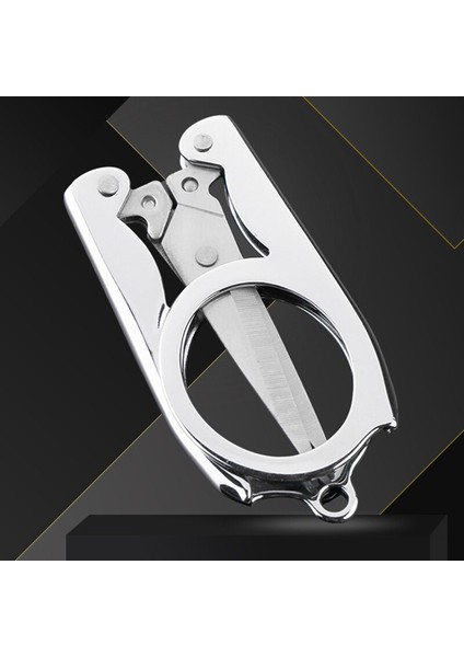 Taşınabilir Katlanır Makas Tırnak Araçları Küçük Tırnak Makası Manikür Malzemeleri Paslanmaz Çelik Tırnak Giyotin (Yurt Dışından)