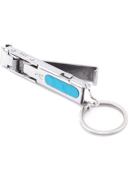 1 Adet Paslanmaz Çelik Ultra-Ince Katlanabilir El Ayak Tırnak Makası Kesici Anahtarlık ile Kesici Giyotin Gümüş Tırnak Sanat Aracı Anahtarlık (Yurt Dışından)