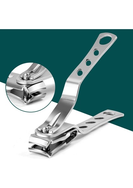 Parmak Kesme Makinesi 360° Döndürme Tırnak Kesici Manikür Için Paslanmaz Çelik Çiviler Aksesuarları ve Aletler Küçük Makas Tırnak Eti Makası (Yurt Dışından)