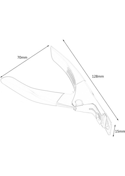 Tırnak Sanat Yan Kesici Uv Akrilik Yanlış Tırnak Makası Ipuçları Kesme U Şeklinde Tırnak Makası Tırnak Makası Manikür Giyotin Araçları (Yurt Dışından) fırsatları