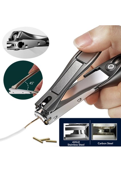 Anti Sıçrama Tırnak Makası Tırnak Kesici Paslanmaz Çelik Manikür Araçları Profesyonel Tırnak Giyotin Pedikür Makas Aracı Yeni (Yurt Dışından) fiyatları