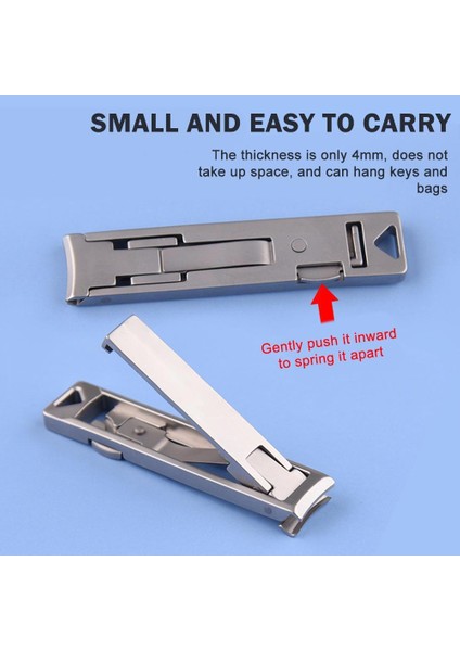 Taşınabilir Katlanır Tırnak Paslanmaz Çelik Kalın Ayak Tırnaklarını Kesici Makas Düzeltici Tırnak Araçları Güzellik A8K4 (Yurt Dışından) fiyatları