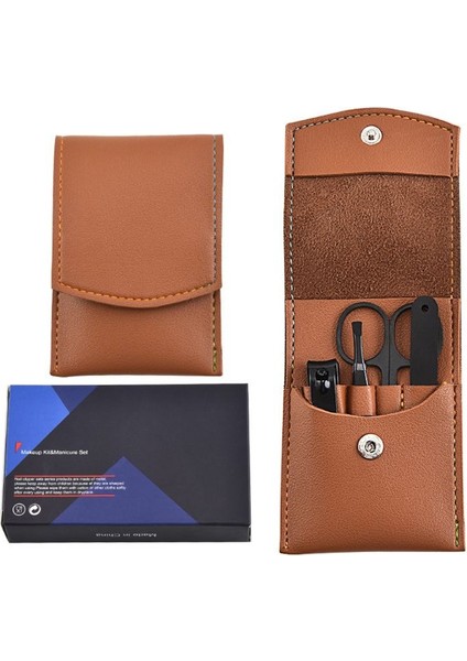 4 Adet/takım Çok Fonksiyonlu Tırnak Makası Seti Paslanmaz Çelik Siyah Pedikür Makas Cımbız Manikür Seti Seti Tırnak Sanat Araçları Çanta ile (Yurt Dışından) modelleri