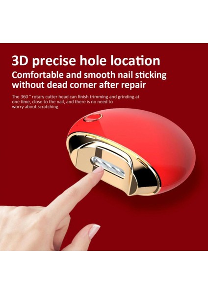 Elektrikli Otomatik Tırnak Makası Işık Anti-Sıçrama Giyotin Tırnak Kesici Manikür Bebek Yetişkin Bakımı Makas Vücut Aletleri (Yurt Dışından)