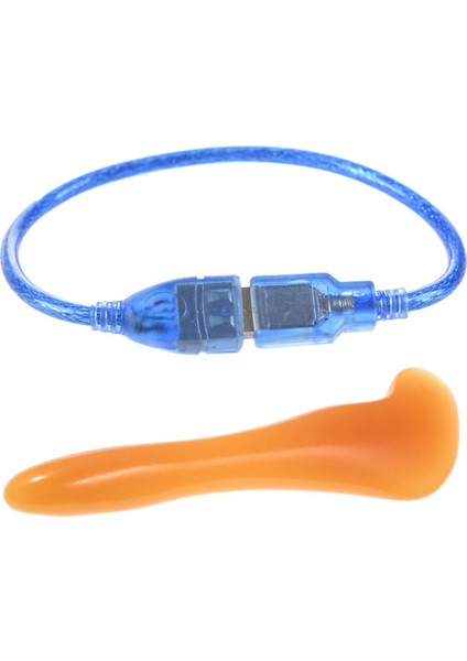 Tay Geleneksel Refleksoloji El Masaj Aleti Masaj Basın Noktası Kırmızı Ahşap ve Kısa USB 2.0 Kadın-Erkek Uzatma Kablosu (Yurt Dışından)