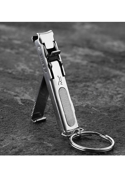 Paslanmaz Çelik Tırnak Makası Taşınabilir Anahtarlık ile Profesyonel Katlanır Tırnak Giyotin Yüksek Kaliteli Ayak Tırnak Makası Tırnak Araçları (Yurt Dışından) fırsatları