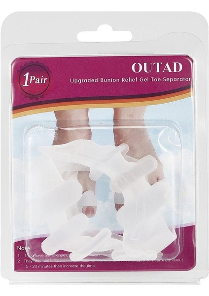 Outad Jel Ayak Parmağı Ayırıcı Ayak Bunyonu Rölyef Ayak Parmağı Düzleştirici Ayak Sedyeleri (Yurt Dışından) fırsatları
