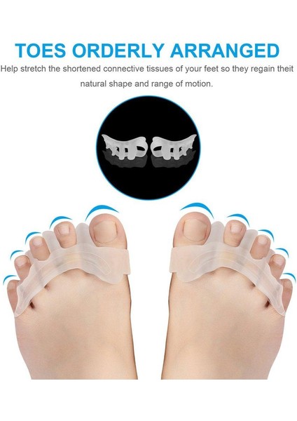 Outad Jel Ayak Parmağı Ayırıcı Ayak Bunyonu Rölyef Ayak Parmağı Düzleştirici Ayak Sedyeleri (Yurt Dışından) indirimleri
