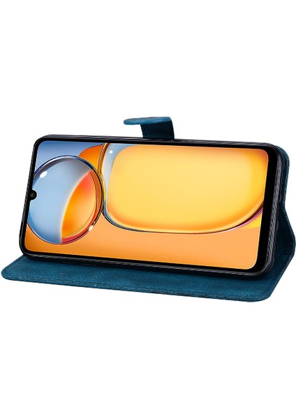 Xiaomi Redmi Için Kılıf Card 4g/5g Kart Yuvası Standı ile Flip Case Deri (Yurt Dışından) modelleri