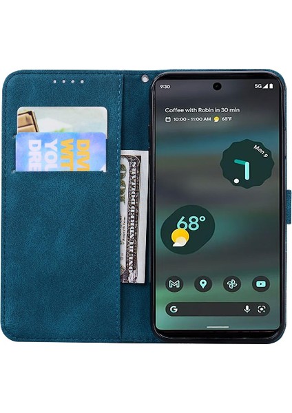 Kart ile Google Piksel 8 Pro Deri Cüzdan Kickstand Koruyucu Kılıf (Yurt Dışından)