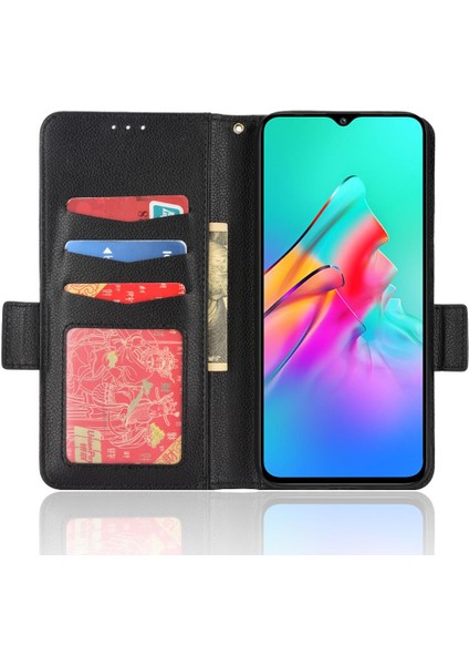 Infinix Akıllı 5 Yan Toka Cüzdan Manyetik Pu Deri Kart Yuvaları Için Kılıf (Yurt Dışından)
