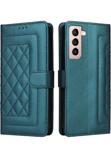 Samsung Galaxy S21 Için Flip Case Deri Kılıf Cüzdan Darbeye Basit (Yurt Dışından)