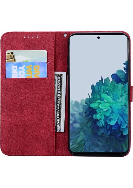 Samsung Galaxy S21 Fe Deri Cüzdan Flip Telefon Kılıfı Için Kart ile (Yurt Dışından)