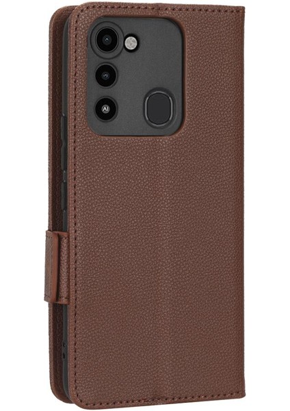 Tecno Spark 8c Yan Toka Pu Deri Cüzdan Manyetik Kart Yuvaları Için Kılıf (Yurt Dışından) fiyatları