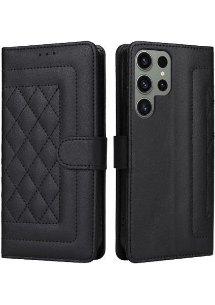 Samsung Galaxy S23 Ultra Basit Iş Deri Kılıf Flip Case Için Flip Case (Yurt Dışından)