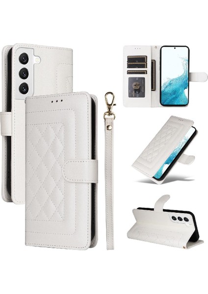 Samsung Galaxy S22 Deri Kılıf Için Flip Case Basit Iş Darbeye (Yurt Dışından) modelleri