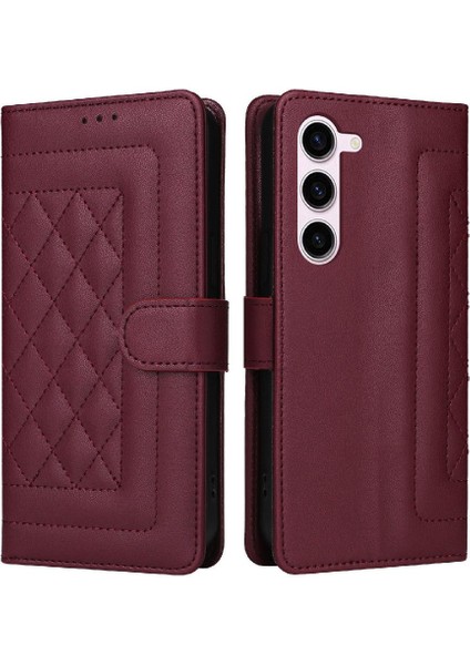 Samsung Galaxy S23 Cüzdan Basit Iş Deri Kılıf Flip Case Için Flip Case (Yurt Dışından)